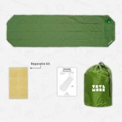TRVLMORE Slaapmat - Zelfopblazend - 1 Persoons - Ingebouwde Pomp En Kussen - Groen -Campingwinkels 1200x1200 1279