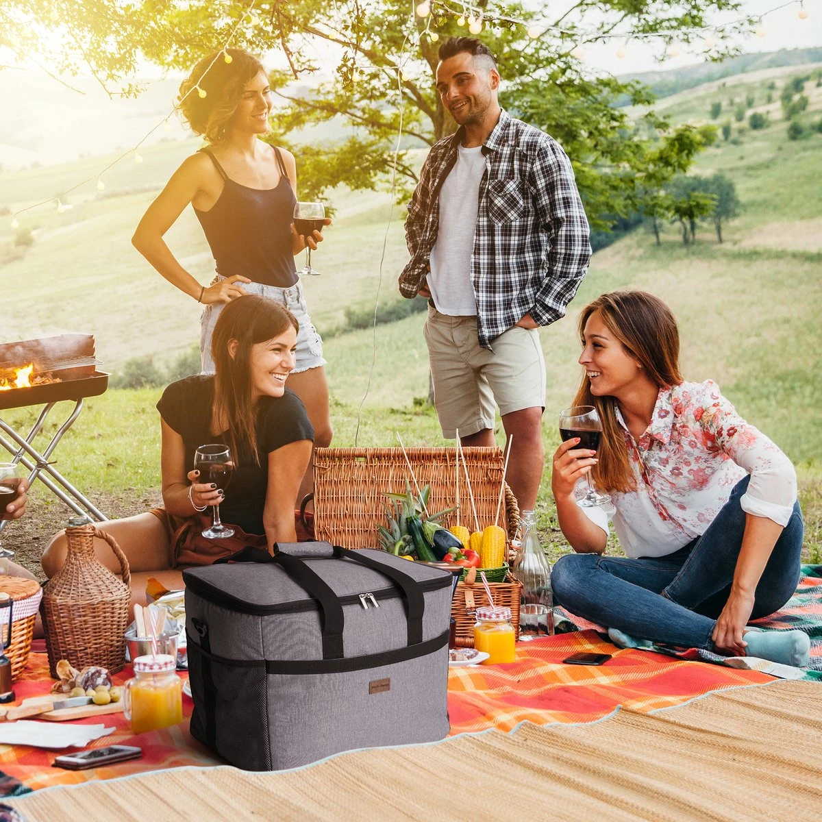 Packaway 4 Laags Geïsoleerde Koeltas - Lunchtas 40 Liter - Grijs 7 Packaway 4 Laags Geïsoleerde Koeltas - Lunchtas 40 Liter - Grijs - Image 7