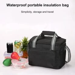 IBright Koeltas Opvouwbaar 15 Liter - 4 Laags Geïsoleerde Lunchtas - Waterdicht - Zwart -Campingwinkels 1200x1200 1435