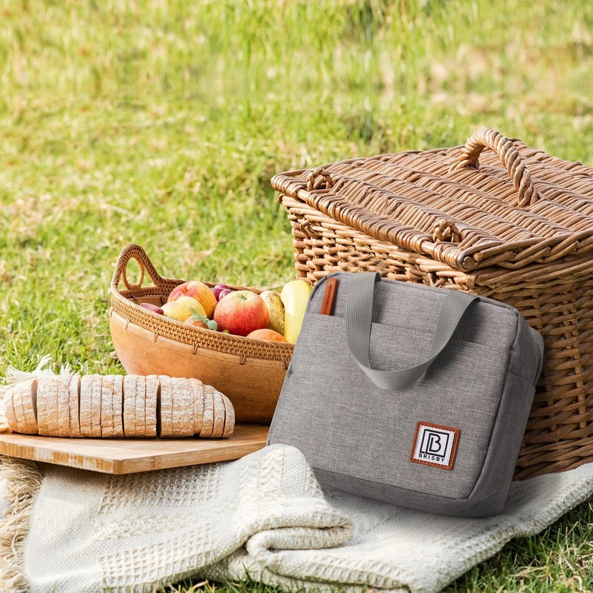 Brisby 4 Laags Geïsoleerde Koeltas - Lunchtas 4 Liter - Lichtgrijs 6 Brisby 4 Laags Geïsoleerde Koeltas - Lunchtas 4 Liter - Lichtgrijs - Image 6