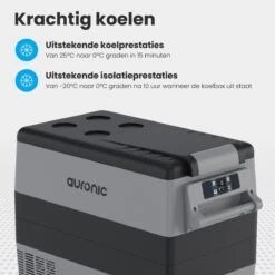 Auronic Elektrische Koelbox - 49.5L - Compressor - 12V En 240V - Grijs 15 Auronic Elektrische Koelbox - 49.5L - Compressor - 12V En 240V - Grijs -Campingwinkels 1200x1200 1502