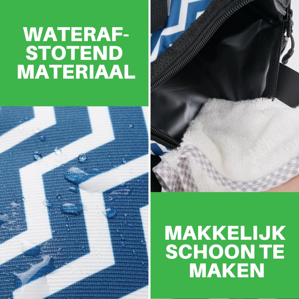 Brisby 4 Laags Geïsoleerde Koeltas - Lunchtas 10 Liter - Zigzag Blauw 6 Brisby 4 Laags Geïsoleerde Koeltas - Lunchtas 10 Liter - Zigzag Blauw - Image 6