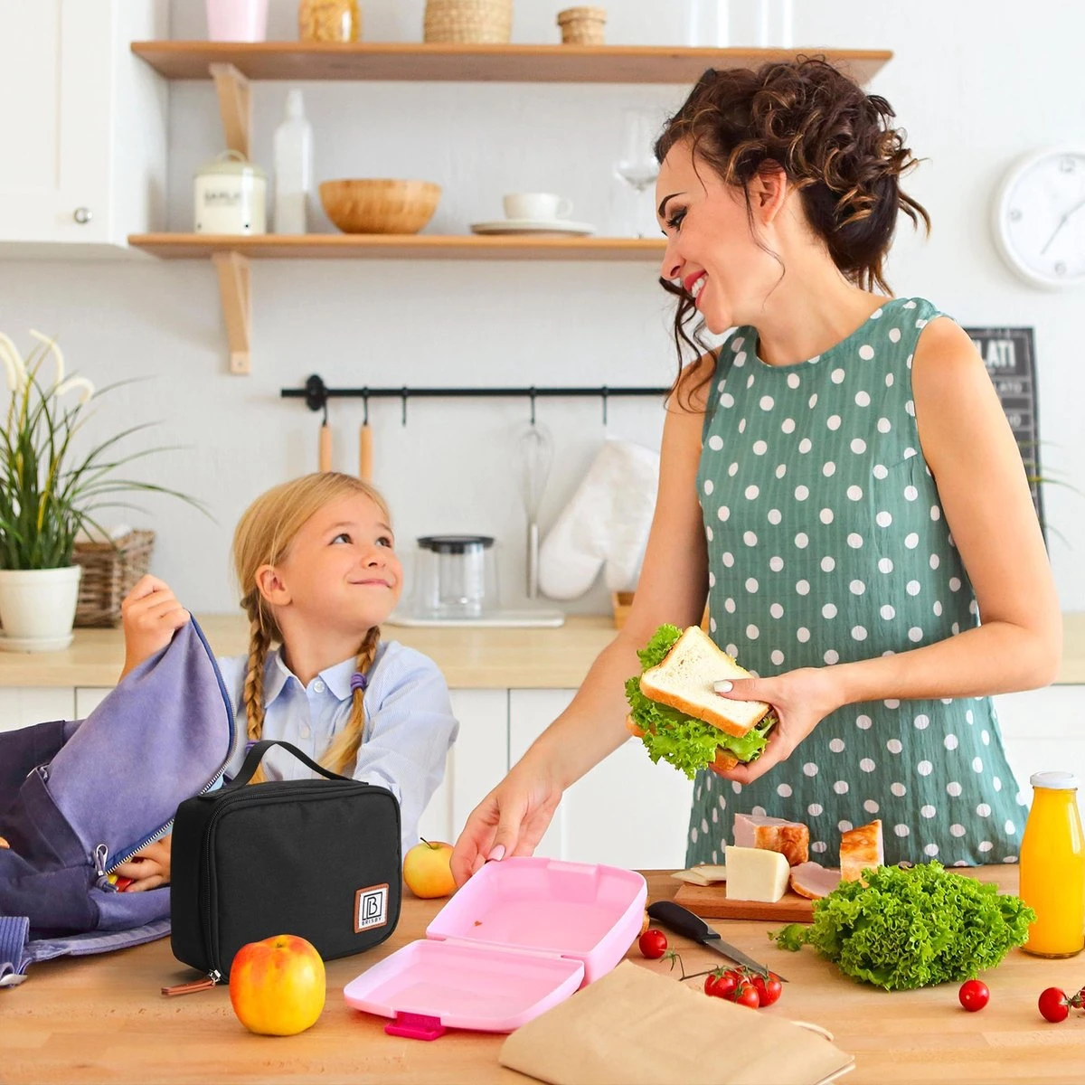 Brisby 4 Laags Geïsoleerde Koeltas - Lunchtas 1.5 Liter - Zwart 3 Brisby 4 Laags Geïsoleerde Koeltas - Lunchtas 1.5 Liter - Zwart - Image 3