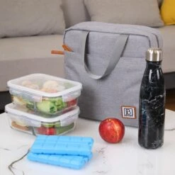 Brisby 4 Laags Geïsoleerde Koeltas - Lunchtas 7 Liter - Lichtgrijs -Campingwinkels 1200x1200 1634