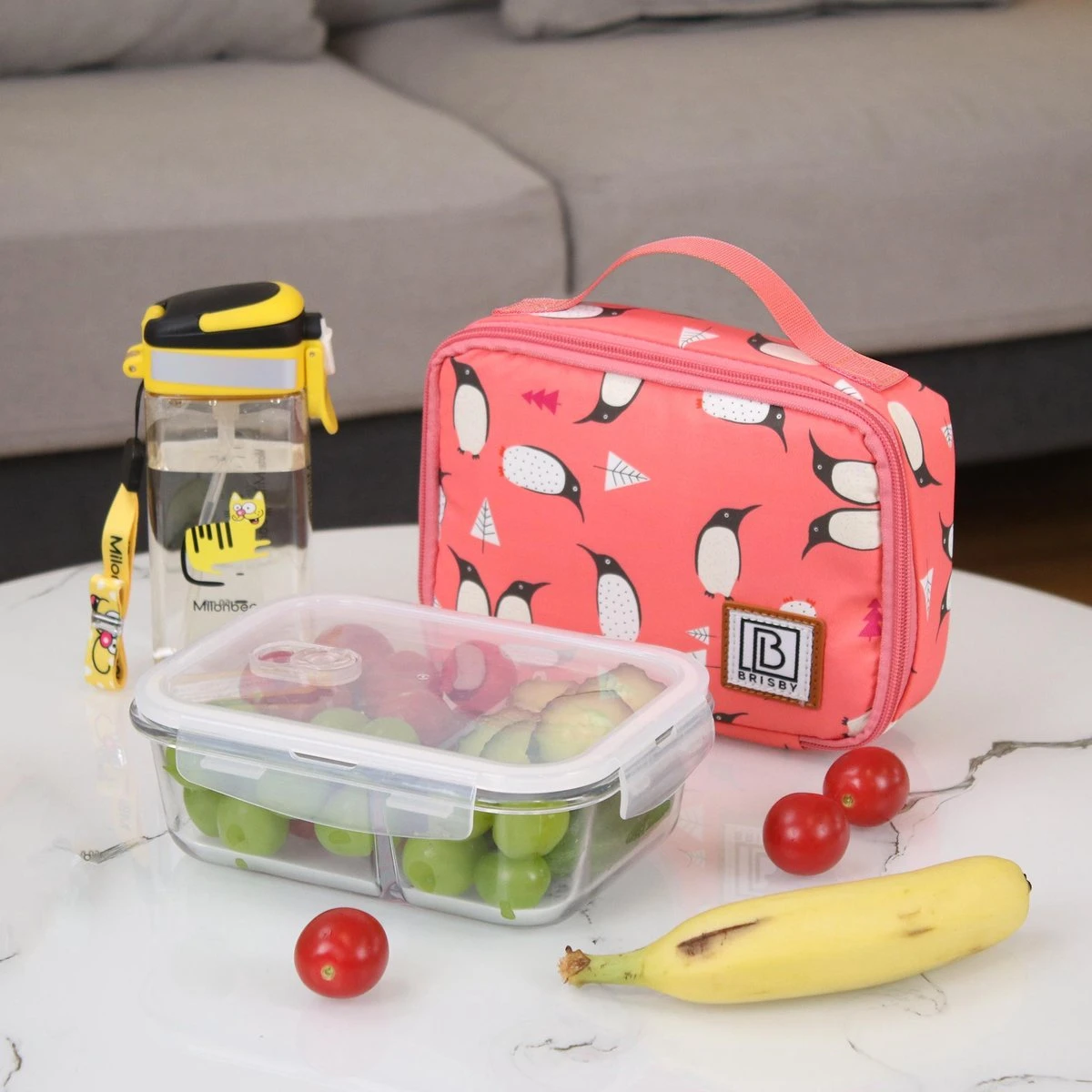 Brisby 4 Laags Geïsoleerde Koeltas - Lunchtas 1.5 Liter - Roze Pinguïn 4 Brisby 4 Laags Geïsoleerde Koeltas - Lunchtas 1.5 Liter - Roze Pinguïn - Image 4