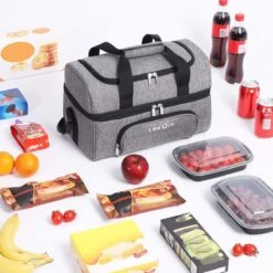 Lifewit 20L Koeltas | 20 Liter | Opvouwbaar | Koelbox-Koeltas | Isolatietas/ Picknicktas Voor Levensmiddelen / Grijs -Campingwinkels 1200x1200 1712