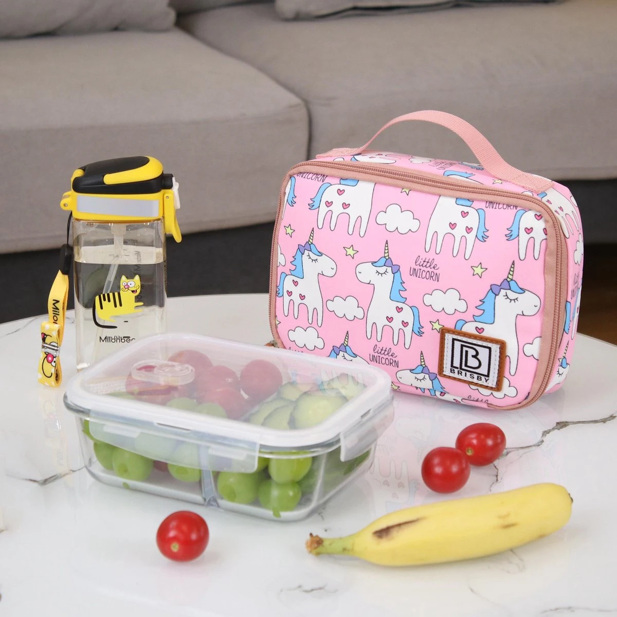 Brisby 4 Laags Geïsoleerde Koeltas - Lunchtas 1.5 Liter - Roze Eenhoorn 2 Brisby 4 Laags Geïsoleerde Koeltas - Lunchtas 1.5 Liter - Roze Eenhoorn - Image 2