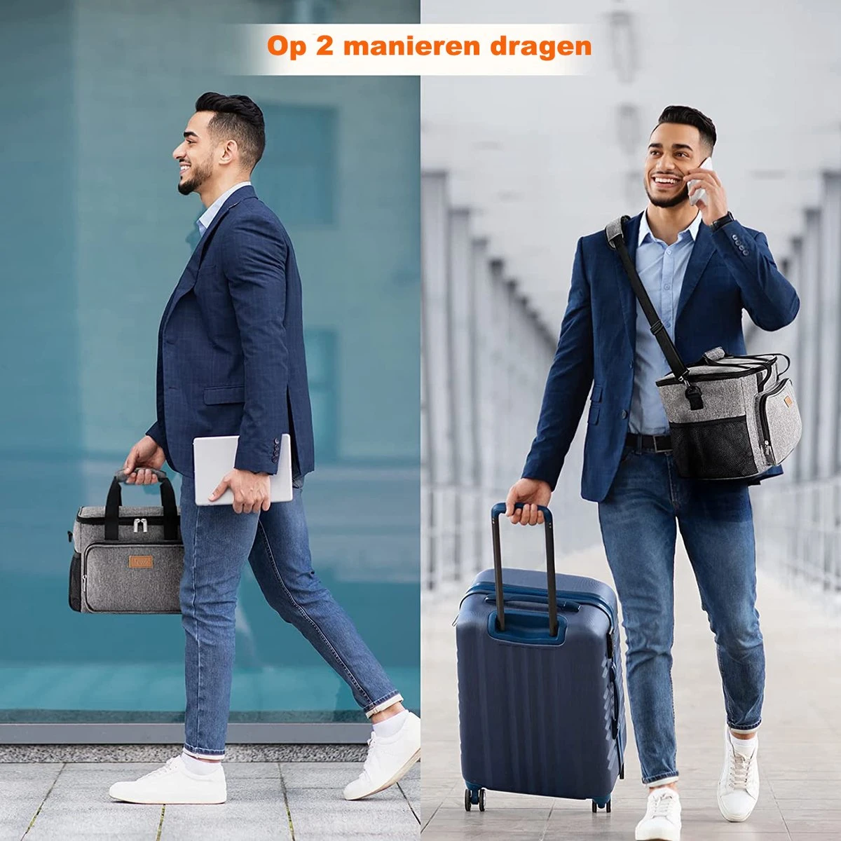 Lunchtas - Koeltas Voor Dames En Heren - Cool Bag - 4 Laags Geïsoleerde Koeltas - Kleine Cooler - Lunch Box - Lunchtas 15 Liter 4 Lunchtas - Koeltas Voor Dames En Heren - Cool Bag - 4 Laags Geïsoleerde Koeltas - Kleine Cooler - Lunch Box - Lunchtas 15 Liter - Image 4