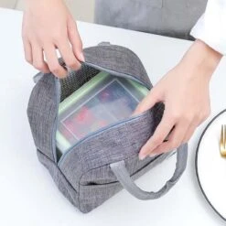 Koeltas - Lunchtas - Volwassenen En Kinderen - Compact Picknick & Lunchtasje - Lunch - Werk - Diep Grijs -Campingwinkels 1200x1200 1825