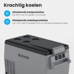 Auronic Elektrische Koelbox - 30.4L - Compressor - 12V En 240V - Grijs 17 Auronic Elektrische Koelbox - 30.4L - Compressor - 12V En 240V - Grijs -Campingwinkels 1200x1200 1851