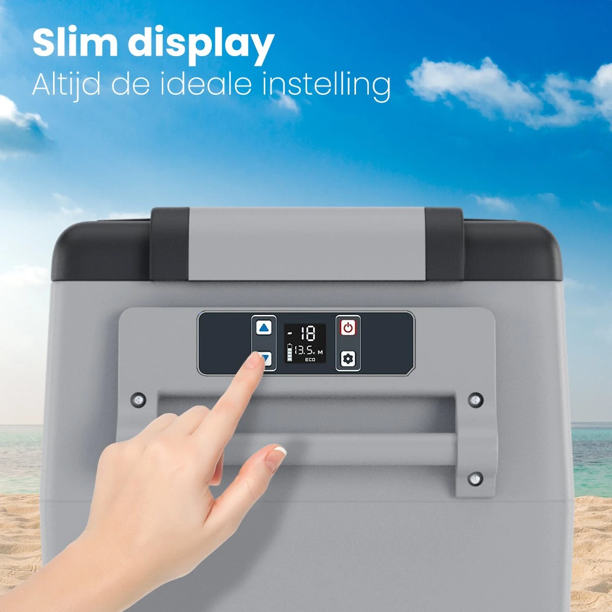 Auronic Elektrische Koelbox - 30.4L - Compressor - 12V En 240V - Grijs 9 Auronic Elektrische Koelbox - 30.4L - Compressor - 12V En 240V - Grijs - Image 9