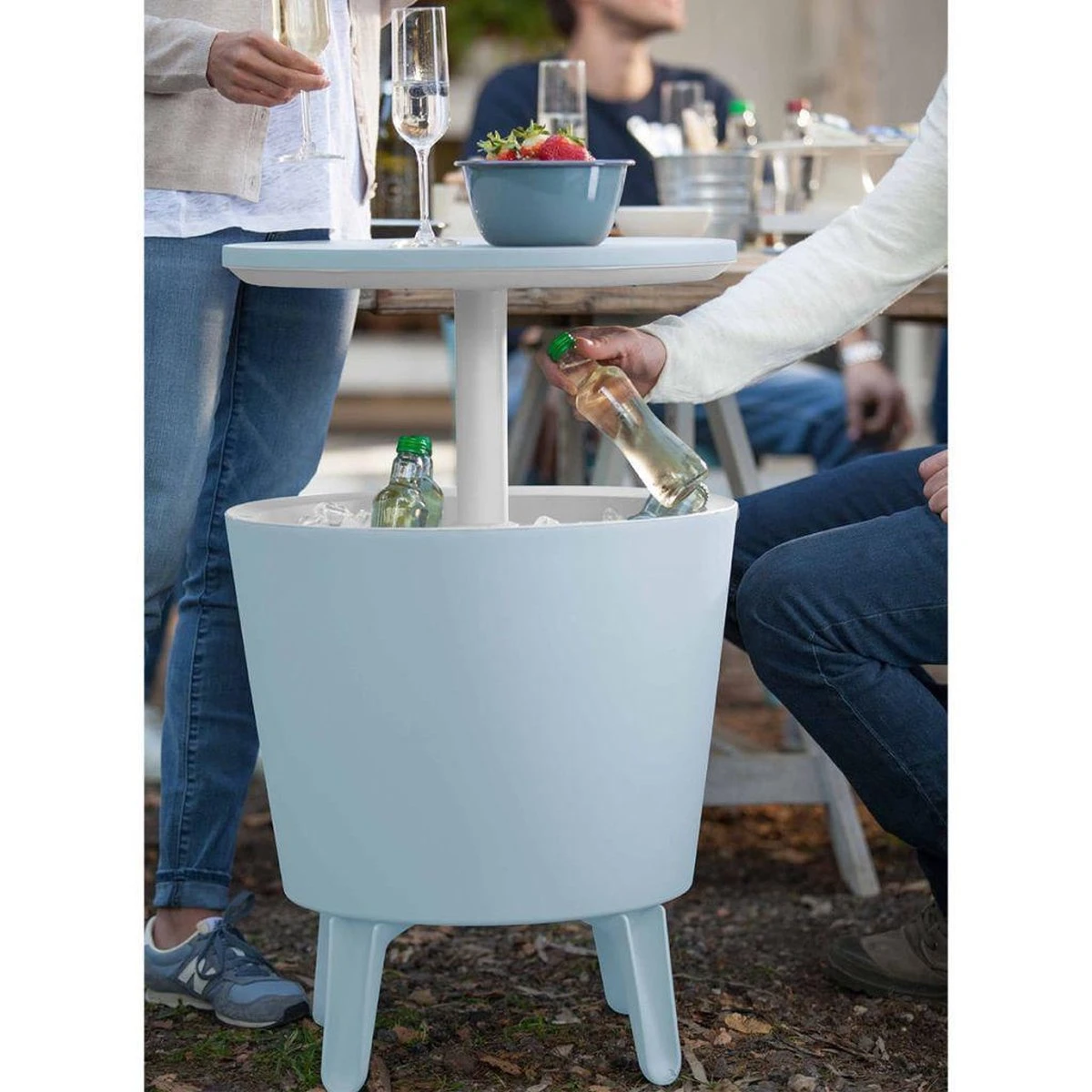 Keter Cool Bar - 3-in-1 - 49.5x49.5x84.5 Cm - Blauw 4 Keter Cool Bar - 3-in-1 - 49.5x49.5x84.5 Cm - Blauw - Image 4
