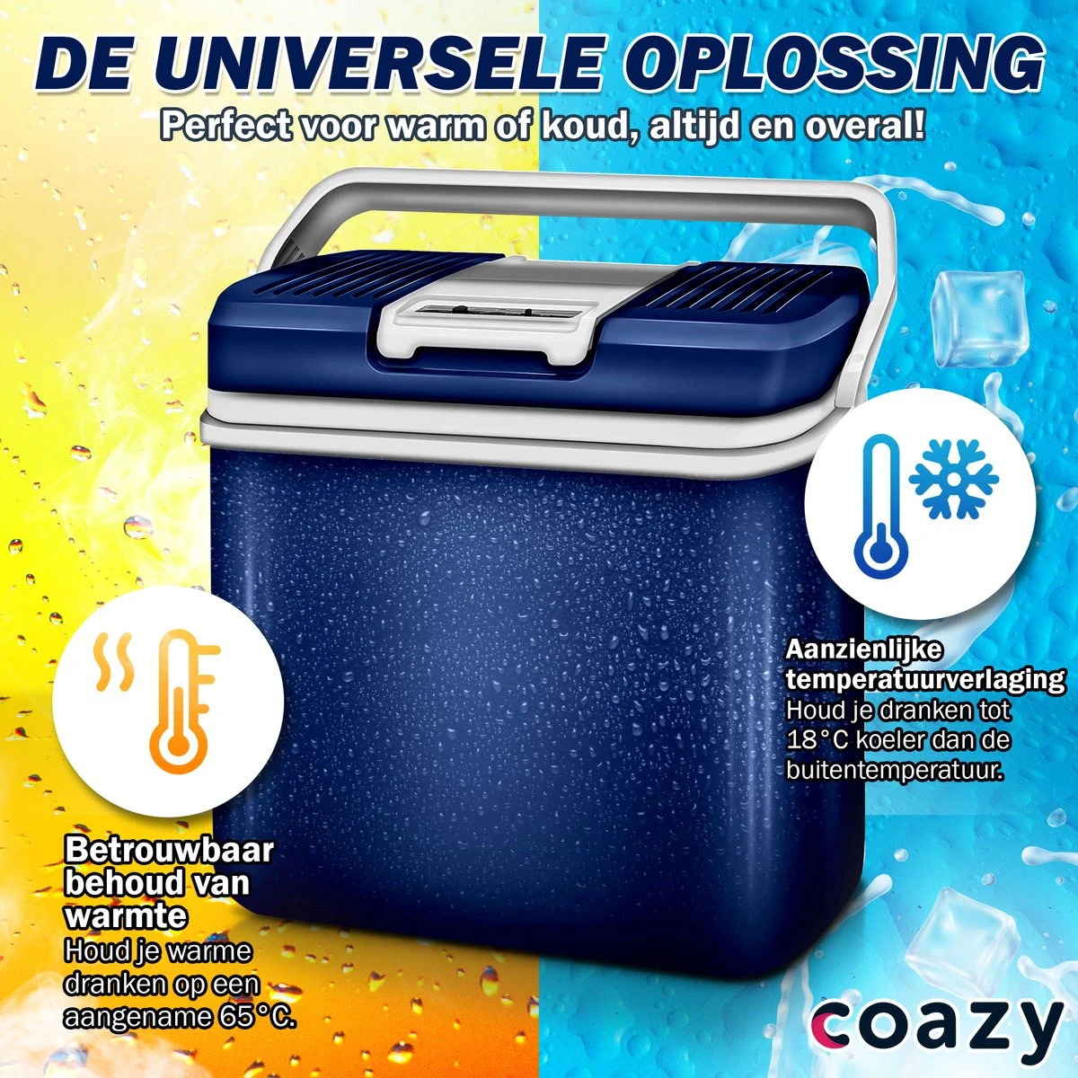 Coazy Koelbox 24L Elektrisch 12v 230 Volt - Met ECO Modus Voor Auto & Camping - Elektrische Frigobox Klein - Verkoelt En Verwarmt - Eco Modus - MiniBar - Electrische Mini Koelkast 4 Coazy Koelbox 24L Elektrisch 12v 230 Volt - Met ECO Modus Voor Auto & Camping - Elektrische Frigobox Klein - Verkoelt En Verwarmt - Eco Modus - MiniBar - Electrische Mini Koelkast - Image 4