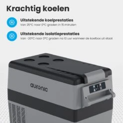 Auronic Elektrische Koelbox - 40.5L - Compressor - 12V En 240V - Grijs -Campingwinkels 1200x1200 1934