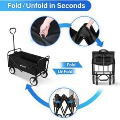 Rijoka Opvouwbare Bolderkar Mét Harde Bodem | Zwart -Campingwinkels 1200x1200 1952