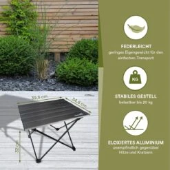 Skandika Ruka S Kleine Campingtafel – Campingtafels - Aluminium Campingtafel, Opvouwbaar, Zeer Licht, Eenvoudig Te Monteren, Stabiele Standaard - Opvouwtafel Voor Kamperen, Tenten Wandelen, Reizen, Thuis, Tuin – Tot Max. 20 Kg. - Grijs 11 Skandika Ruka S Kleine Campingtafel – Campingtafels - Aluminium Campingtafel, Opvouwbaar, Zeer Licht, Eenvoudig Te Monteren, Stabiele Standaard - Opvouwtafel Voor Kamperen, Tenten Wandelen, Reizen, Thuis, Tuin – Tot Max. 20 Kg. - Grijs -Campingwinkels 1200x1200 204