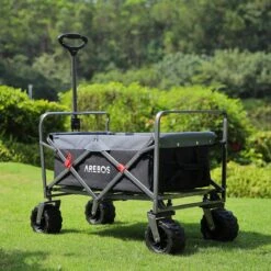 AREBOS Handkar | Transportwagen | Apparatuurwagen | Opvouwbaar | Zwart / Grijs -Campingwinkels 1200x1200 2051