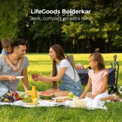 LifeGoods Bolderkar - Opvouwbaar - Tot 120KG - 103L - Extra Draagtas En Duwstang - Wasbaar Polyester - 98x45cm - Zwart/Grijs 19 LifeGoods Bolderkar - Opvouwbaar - Tot 120KG - 103L - Extra Draagtas En Duwstang - Wasbaar Polyester - 98x45cm - Zwart/Grijs -Campingwinkels 1200x1200 2107