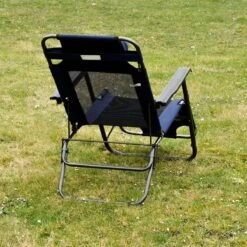 Ligstoel 155x60cm - Opvouwbaar Campingstoel Ligbed Strandstoel Tuinstoel Vouwligstoel Blauw -Campingwinkels 1200x1200 253