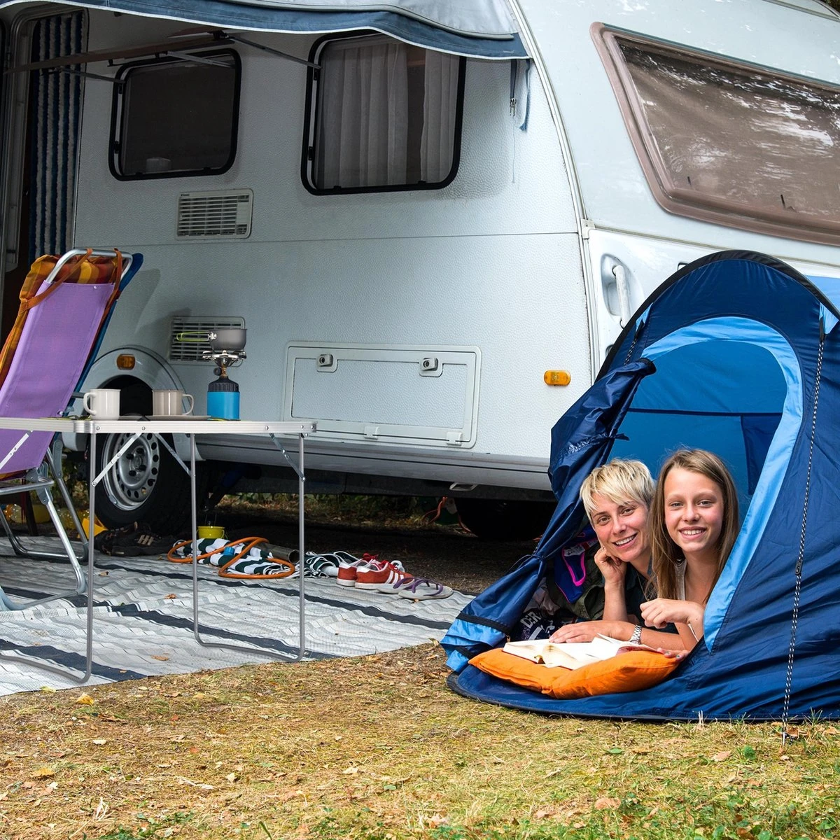 Relaxdays Campingtafel Inklapbaar - Aluminium Klaptafel - Vouwtafel Camping - Koffermodel 3 Relaxdays Campingtafel Inklapbaar - Aluminium Klaptafel - Vouwtafel Camping - Koffermodel - Image 3