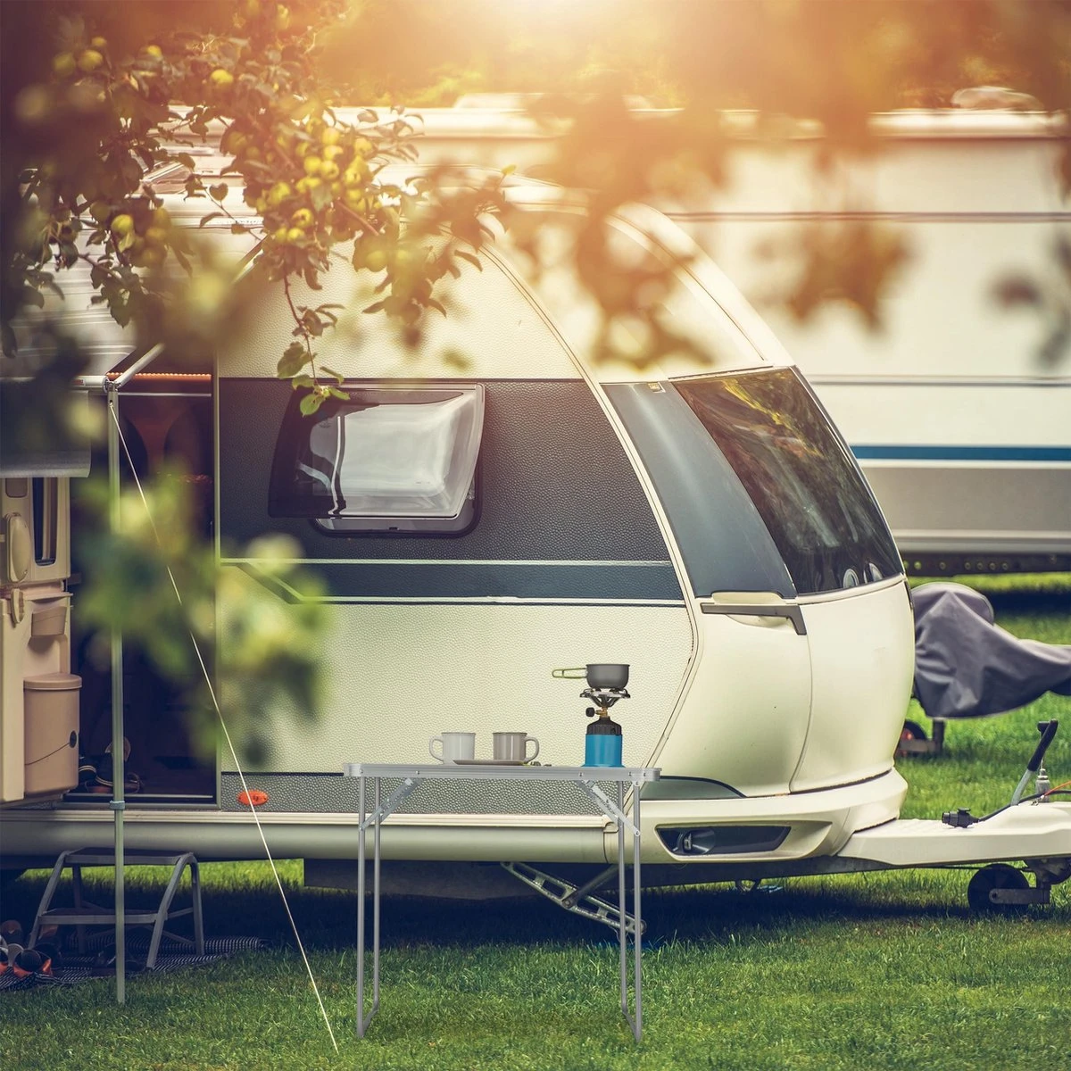 Relaxdays Campingtafel Inklapbaar - Aluminium Klaptafel - Vouwtafel Camping - Koffermodel 5 Relaxdays Campingtafel Inklapbaar - Aluminium Klaptafel - Vouwtafel Camping - Koffermodel - Image 5