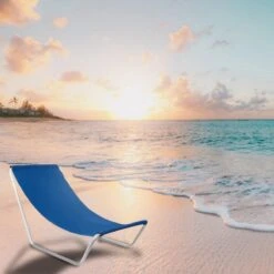 In Round Strandstoel Met Opbergtas – Opvouwbaar / Inklapbaar – Blauw – Campingstoel – Vouwstoel – Visstoel – Strand Stoel / Stoelen – Lichtgewicht Kampeerstoel – Beach Chair – Voor Volwassenen – Outdoor – Camping -Campingwinkels 1200x1200 302