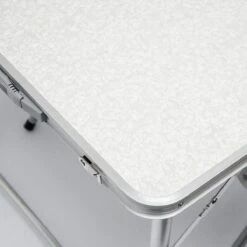 Aluminium Kampeertafel 120x60cm - Campingtafel Inklapbaar - 3-voudig Verstelbare Vouwtafel Grijs -Campingwinkels 1200x1200 363