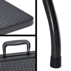 Casaria Tuintafel Opvouwbaar – Met Draaggreep 180x75 Cm – Zwart -Campingwinkels 1200x1200 370