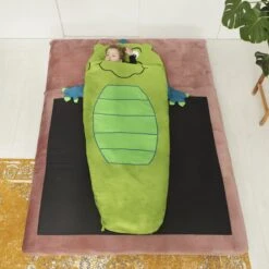 Dutch Mountains Kinderslaapzak Nijlpaard - 170 X 70cm Polyester - Zacht Lichtgewicht – Opberghoes -Campingwinkels 1200x1200 486