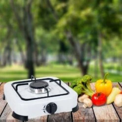 Orange85 Camping - Gaspit - Wit - 1 Pit - 26 Cm - Kamperen - Kooktoestel Camping - Koken -Campingwinkels 1200x1200 669