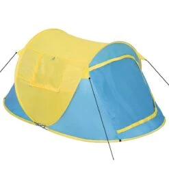 Pop Up Tent Waterkolom 1500 Mm/Cm² - Blauw - 2 Persoons -Campingwinkels 1200x1200 748