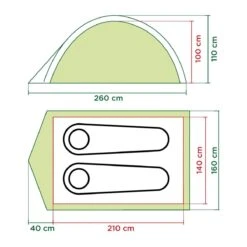 Coleman Darwin 2 Koepeltent - 2-Persoons - Groen 14 Coleman Darwin 2 Koepeltent - 2-Persoons - Groen -Campingwinkels 1200x1200 783