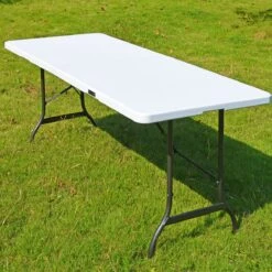 Casaria Tuintafel Opvouwbaar – Met Draaggreep 220x70 Cm – Wit -Campingwinkels 1200x1200 79