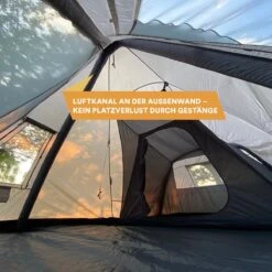 Skandika Tipi Kotona Air Opblaasbare Tent – Opblaasbare Tenten - 4 Persoons Tipi Tent – Tenten - Campingtent – Ingenaaide Tentvloer – Muggengaas – 260 Cm Stahoogte – 490 X 370 X 260 (L X B X H) – Outdoor, Camping, Tuin – Luchttent - Kamperen - Beige -Campingwinkels 1200x1200 876