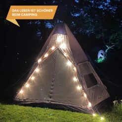 Skandika Tipi Kotona Air Opblaasbare Tent – Opblaasbare Tenten - 4 Persoons Tipi Tent – Tenten - Campingtent – Ingenaaide Tentvloer – Muggengaas – 260 Cm Stahoogte – 490 X 370 X 260 (L X B X H) – Outdoor, Camping, Tuin – Luchttent - Kamperen - Beige -Campingwinkels 1200x1200 878