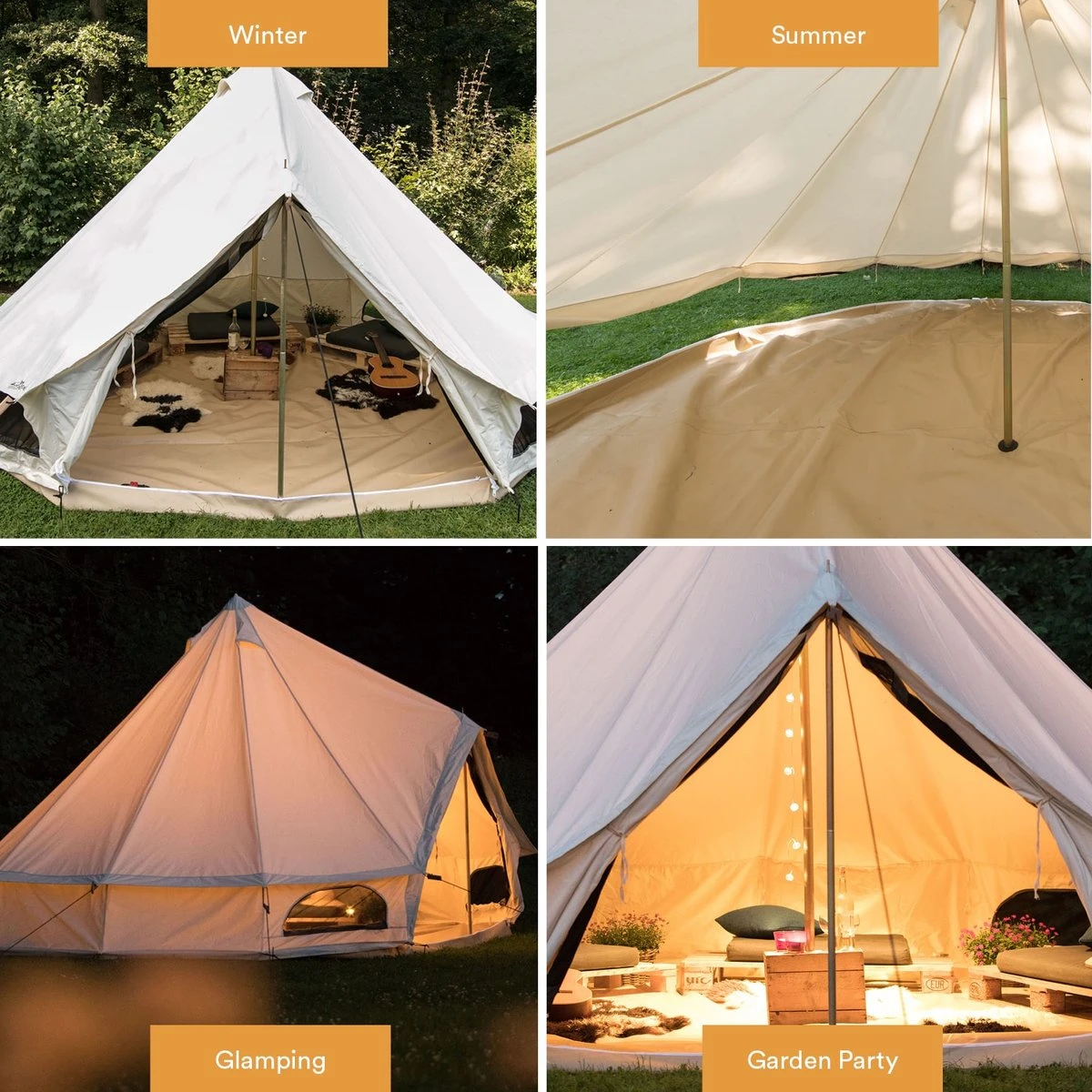 Skandika Tipii 400 Canvas Tent – Tipi-tenten – 8 Persoons Familietent - Campingtent – Muggengaas – 250 Cm Stahoogte – 400 Cm Diameter – 4000 Mm Waterkolom – Indische Tent, Partytent, Festivaltent – Outdoor, Camping, Tuin – Kamperen – Wit 6 Skandika Tipii 400 Canvas Tent – Tipi-tenten – 8 Persoons Familietent - Campingtent – Muggengaas – 250 Cm Stahoogte – 400 Cm Diameter – 4000 Mm Waterkolom – Indische Tent, Partytent, Festivaltent – Outdoor, Camping, Tuin – Kamperen – Wit - Image 6