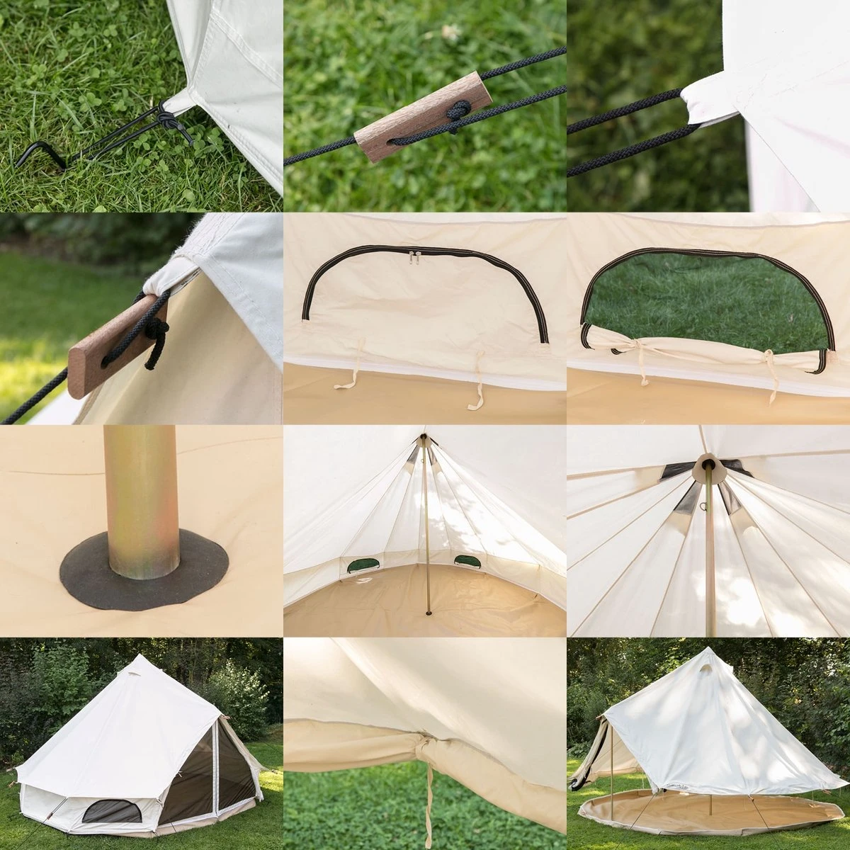 Skandika Tipii 400 Canvas Tent – Tipi-tenten – 8 Persoons Familietent - Campingtent – Muggengaas – 250 Cm Stahoogte – 400 Cm Diameter – 4000 Mm Waterkolom – Indische Tent, Partytent, Festivaltent – Outdoor, Camping, Tuin – Kamperen – Wit 9 Skandika Tipii 400 Canvas Tent – Tipi-tenten – 8 Persoons Familietent - Campingtent – Muggengaas – 250 Cm Stahoogte – 400 Cm Diameter – 4000 Mm Waterkolom – Indische Tent, Partytent, Festivaltent – Outdoor, Camping, Tuin – Kamperen – Wit - Image 9