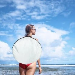 Relaxdays Strandtent Pop-up - Omkleedtent - 145x180 Cm - 2-3 Personen - Beachtent -compact - Oranje -Campingwinkels 1200x1200 927