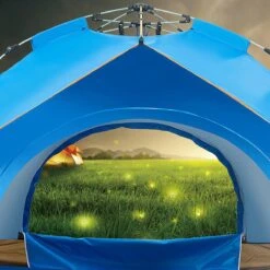 Fish Life Waterdichte Tent - Lichtgewicht Tent - Tent Voor 2-4 Personen - 200*200*140 Cm - Outdoor Camping Tent - Licht Blauw -Campingwinkels 1200x1200 933