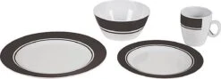 Bo-Camp - Servies - Classic - 16-Delig - Wit/Grijs -Campingwinkels 1200x431 2