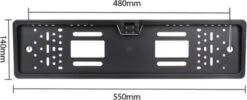 Achteruitrij Camera Met Kentekenplaathouder | Nachtzicht | LED | Waterdicht | Universeel | 6M Verlengkabel -Campingwinkels 1200x485 4