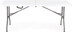Inklapbare Tafel - Opklaptafel - 180x70x73,5 Cm - Wit -Campingwinkels 1200x543