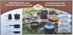 ESSCHERT DESIGN Pannenset Kampvuur - 4 Delig - Outdoor - Metaal -Campingwinkels 1200x581 13