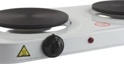 Orange85 Kookplaat - Elektrisch - 2 Pits - Kampeer Accessoires - Wit - 48x27x5cm - Metaal - Fornuis - Vrijstaand -Campingwinkels 1200x627