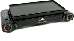 T&S - Draagbaar Dubbel Gasvuur Met Grillplaat En Transportkist - Camping Kooktoestel - Kookstel - Bakplaat - Gasfornuis - 2 Pits - Elektrische Ontsteking - Kookvuur - Kampeer Vuur -Campingwinkels 1200x670 2