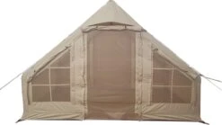 Opblaasbare Vier Persoons Tent Beige 300x200x210 Cm -Campingwinkels 1200x676 1