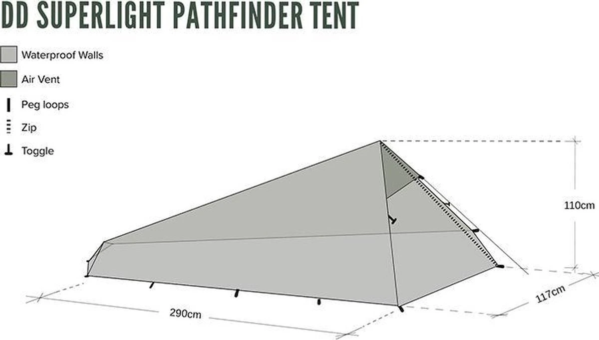 Dd Superlight Pathfinder Tent - Groen - 2 Persoons 3 Dd Superlight Pathfinder Tent - Groen - 2 Persoons - Image 3