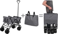 TecTake - Opvouwbare Bolderkar Heidrun Grijs -Campingwinkels 1200x703 5