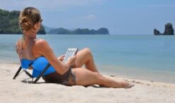 Y-ply Ruggensteuntje - Strandstoel - Opvouwbaar - Rood -Campingwinkels 1200x707