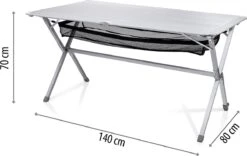 Campart Campingtafel XL TA-0806 - Opvouwbaar, Lichtgewicht En Met Verstelbare Poten - Kampeertafel Inklapbaar Inclusief Opbergtas - 140 X 80 X 70 Cm - Wit 25 Campart Campingtafel XL TA-0806 - Opvouwbaar, Lichtgewicht En Met Verstelbare Poten - Kampeertafel Inklapbaar Inclusief Opbergtas - 140 X 80 X 70 Cm - Wit -Campingwinkels 1200x756 2
